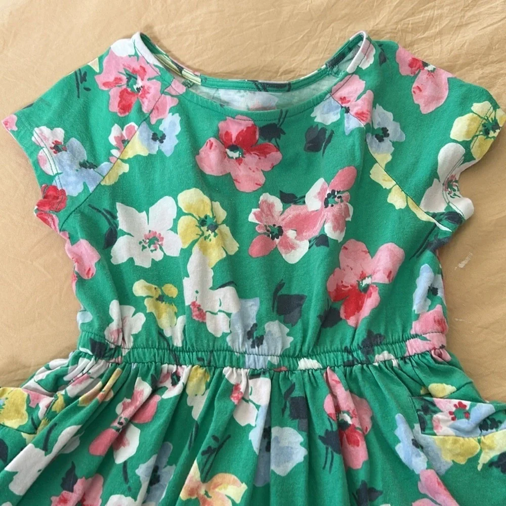 JOULES FLoral Pullover Cotton Dress. Size 6